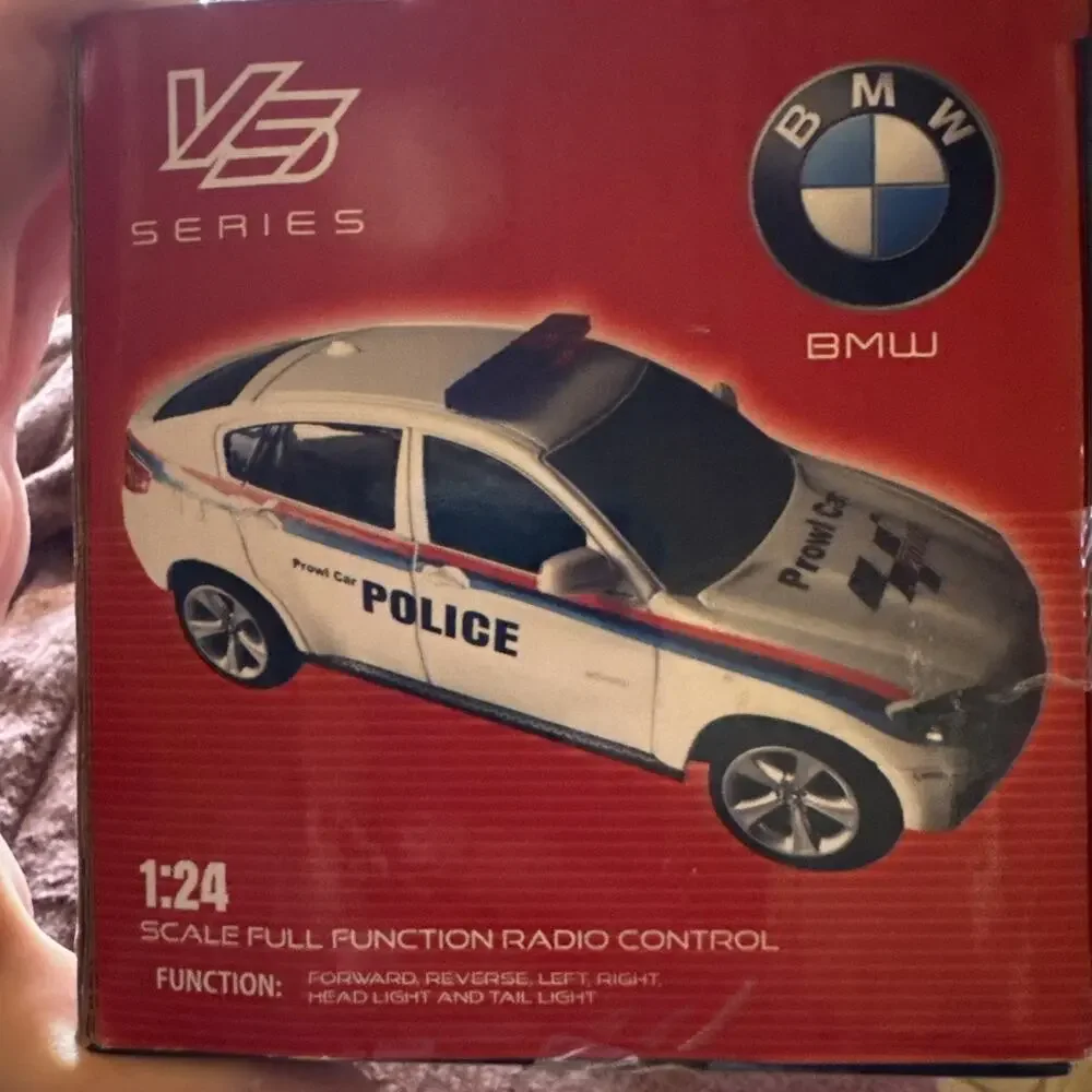Braha 1:24 RC Car Set Lamborghini Veneno & BMW X6 Police Dual Pack NIB 2.4GHz